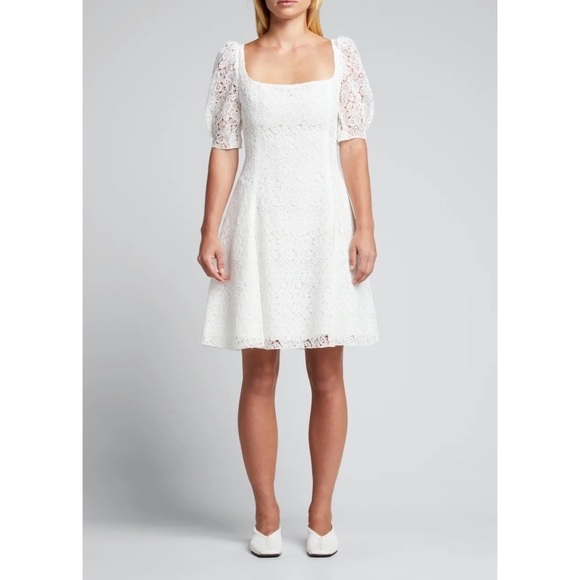 NWT Brock Collection White Temple Lace Mini Dress Made in Italy 2​​​​​ - Picture 7 of 11